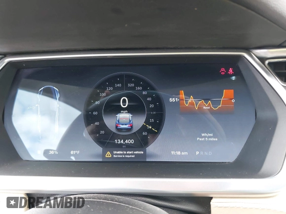 2013 Tesla Model S с VIN 5YJSA1CN1DFP05559, выставлен на аукционе IAAI как лот 42249943 с пробегом 134 399 миль миль и . История ставок и продаж доступна на DreamBid. Изображение 7.