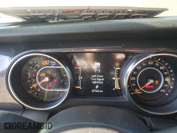 2023 Jeep Wrangler Sport Altitude с VIN 1C4HJXDG5PW648280, выставлен на аукционе Copart как лот 47833835 с пробегом 27 764 миль миль и Списание • Salvage title. История ставок и продаж доступна на DreamBid. Изображение 9.