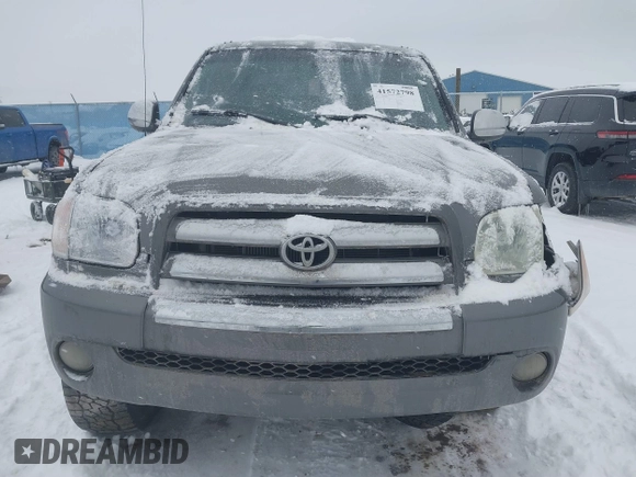 2005 Toyota Tundra SR5 with VIN 5TBDT44105S494229, listed as a IAAI auction lot 41572798 with 182,472 mi miles and . Bid and sale history available at DreamBid. Image 12.