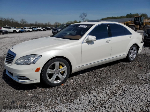 2012 Mercedes-Benz S-Class S 550 with VIN WDDNG7DB5CA467845, listed as a Copart auction lot 50801425 with 89,807 mi miles and Salvage Title. Bid and sale history available at carsss.com. Image 1.