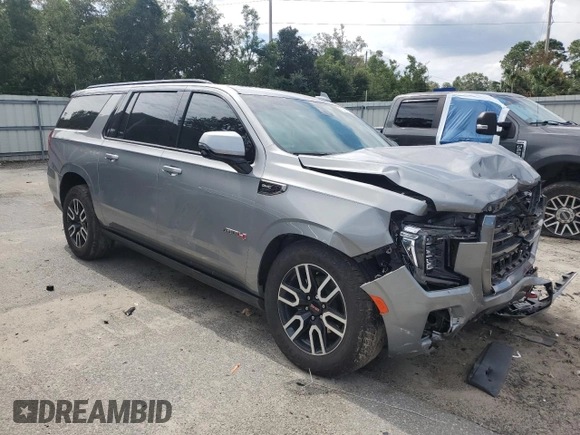 2023 GMC Yukon XL AT4 with VIN 1GKS2HKL8PR442320, listed as a Copart auction lot 73411524 with 20,984 mi miles and Salvage Title. Bid and sale history available at carsss.com. Image 4.