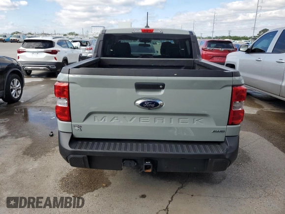 2023 Ford Maverick XL with VIN 3FTTW8F91PRA69502, listed as a Copart auction lot 52983535 with 18,729 mi miles and Salvage Title. Bid and sale history available at DreamBid. Image 6.