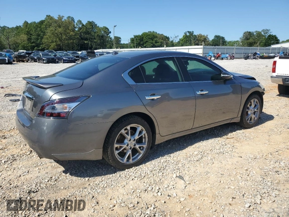 2014 Nissan Maxima SV with VIN 1N4AA5AP8EC458598, listed as a Copart auction lot 58099025 with 147,083 mi miles and Salvage title. Bid and sale history available at DreamBid. Image 3.