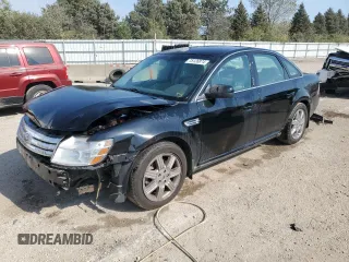 2008 Ford Taurus SEL with VIN 1FAHP24W48G113208, listed as a Copart auction lot 75126874 with 124,751 mi miles and Salvage Title. Bid and sale history available at carsss.com. Image 1.