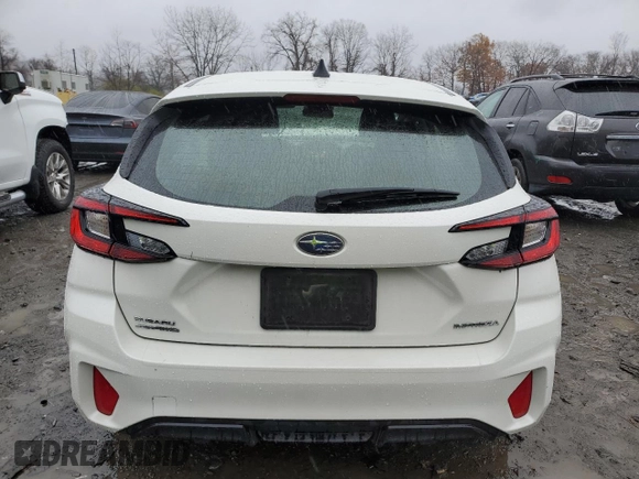 2024 Subaru Impreza with VIN JF1GUABC8R8316153, listed as a Copart auction lot 81159344 with 8,097 mi miles and Salvage Title. Bid and sale history available at carsss.com. Image 6.