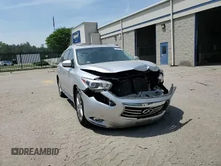 2013 Infiniti JX35 with VIN 5N1AL0MM4DC346349, listed as a Copart auction lot 54494605 with 186,729 mi miles and Salvage Title. Bid and sale history available at DreamBid. Image 14.