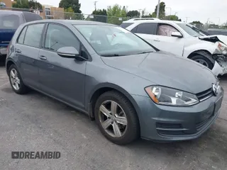 2017 Volkswagen Golf S with VIN 3VW217AU5HM074780, listed as a IAAI auction lot 41871372 with 50,556 mi miles and . Bid and sale history available at DreamBid. Image 1.