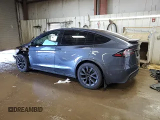 2023 Tesla Model X Plaid with VIN 7SAXCBE6XPF373589, listed as a Copart auction lot 50355615 with 11,650 mi miles and Salvage Title. Bid and sale history available at DreamBid. Image 2.