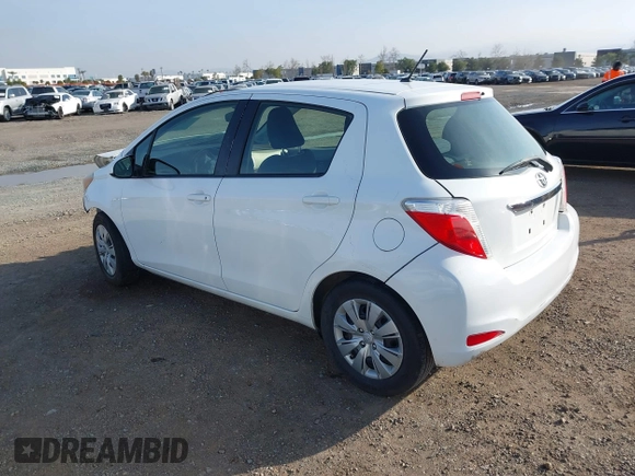 2013 Toyota Yaris L with VIN JTDKTUD35DD571249, listed as a IAAI auction lot 41589605 with Not Provided miles. Bid and sale history available at carsss.com. Image 3.