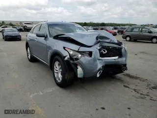 2017 Infiniti QX70 with VIN JN8CS1MU2HM142756, listed as a Copart auction lot 65471743 with 95,591 mi miles. Bid and sale history available at carsss.com. Image 12.