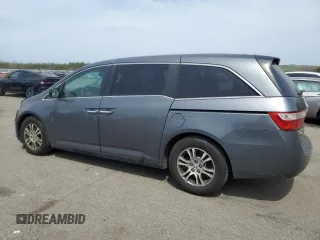 2013 Honda Odyssey EX-L with VIN 5FNRL5H67DB016806, listed as a Copart auction lot 53340445 with 141,067 mi miles and Salvage Title. Bid and sale history available at carsss.com. Image 2.