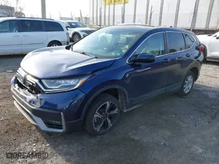 2020 Honda CR-V Hybrid EX-L with VIN 7FART6H88LE016940, listed as a IAAI auction lot 41789940 with 44,396 mi miles. Bid and sale history available at carsss.com. Image 2.