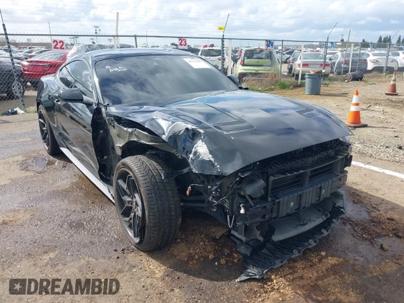 2021 Ford Mustang EcoBoost with VIN 1FA6P8TH2M5155461, listed as a IAAI auction lot 41933697 with 65,034 mi miles. Bid and sale history available at carsss.com. Image 6.