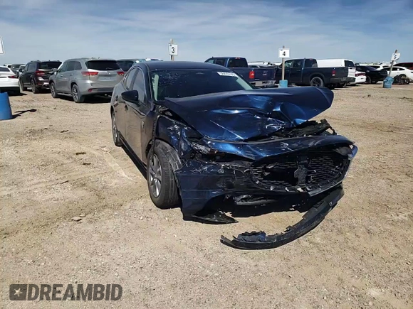 2025 Mazda 3 S with VIN 3MZBPAAM6SM455847, listed as a Copart auction lot 50470785 with Not Provided miles and Salvage Title. Bid and sale history available at DreamBid. Image 11.