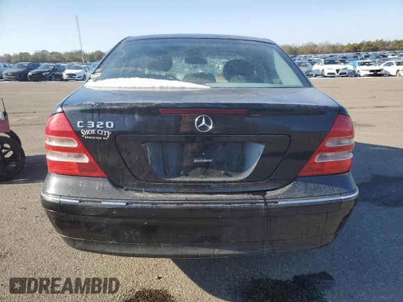 2004 Mercedes-Benz C 320 with VIN WDBRF64JX4F457945, listed as a Copart auction lot 88925605 with Not Provided miles and Salvage Title. Bid and sale history available at DreamBid. Image 6.