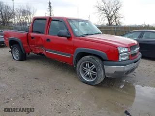 2004 Chevrolet Silverado 1500 Crew Cab Z71 with VIN 2GCEK13T041320702, listed as a IAAI auction lot 41456194 with 1 mi miles. Bid and sale history available at carsss.com. Image 1.