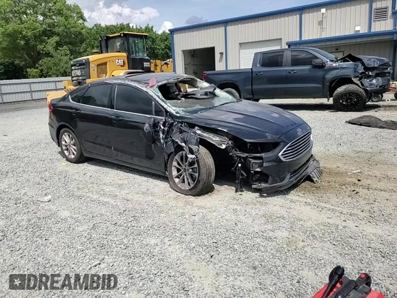 2020 Ford Fusion SE with VIN 3FA6P0HD2LR150490, listed as a Copart auction lot 55326215 with 101,457 mi miles and Salvage title. Bid and sale history available at DreamBid. Image 13.