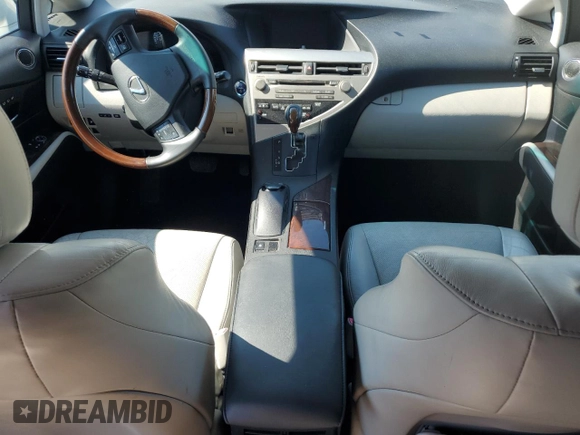 2012 Lexus RX 450h with VIN JTJBC1BA0C2050107, listed as a Copart auction lot 62010125 with Not provided miles and Salvage title. Bid and sale history available at DreamBid. Image 8.