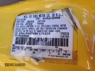 1994 Ford Mustang GT z VIN 1FALP42TXRF174505, wystawiony jako Copart lot #56387495 z przebiegiem 46 867 mil mil oraz Szkoda całkowita • Salvage title. Historia ofert i sprzedaży dostępna na DreamBid. Obrazek 12.