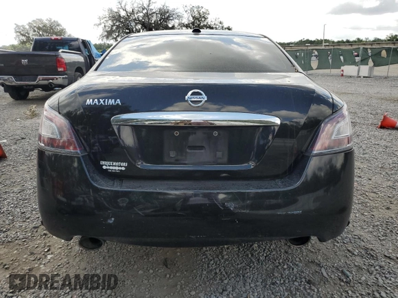 2014 Nissan Maxima S with VIN 1N4AA5AP2EC497221, listed as a Copart auction lot 54403185 with 126,210 mi miles and Salvage Title. Bid and sale history available at DreamBid. Image 6.