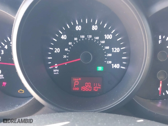 2013 Kia Soul with VIN KNDJT2A52D7494263, listed as a IAAI auction lot 41879153 with 196,010 mi miles. Bid and sale history available at carsss.com. Image 7.