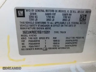 2014 Chevrolet Silverado 1500 LT with VIN 3GCUKREC7EG115281, listed as a Copart auction lot 45451825 with 182,039 mi miles and Clean Title. Bid and sale history available at carsss.com. Image 12.