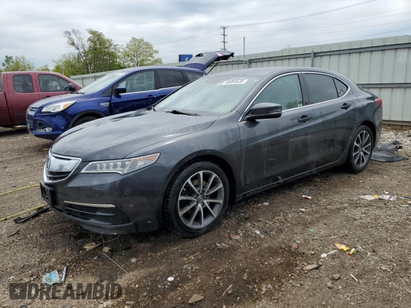 2015 Acura TLX Technology with VIN 19UUB3F57FA008214, listed as a Copart auction lot 58093535 with 106,741 mi miles and Salvage title. Bid and sale history available at DreamBid. Image 1.