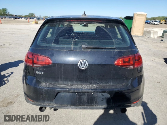 2017 Volkswagen Golf GTI S with VIN 3VW4T7AU7HM053948, listed as a Copart auction lot 51394174 with 55,278 mi miles and Salvage Title. Bid and sale history available at carsss.com. Image 6.