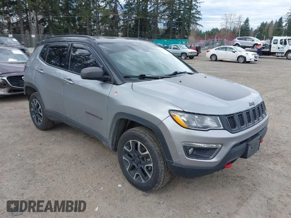 2020 Jeep Compass Trailhawk with VIN 3C4NJDDB1LT184538, listed as a IAAI auction lot 41884991 with 131,166 mi miles and . Bid and sale history available at carsss.com. Image 1.