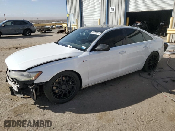 2012 Audi A6 3.0T Premium Plus with VIN WAUGGAFC3CN035282, listed as a Copart auction lot 47581675 with 126,733 mi miles and Salvage Title. Bid and sale history available at carsss.com. Image 1.