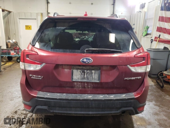 2020 Subaru Forester Premium with VIN JF2SKAJC9LH487336, listed as a Copart auction lot 83901344 with 107,753 mi miles and Salvage Title. Bid and sale history available at carsss.com. Image 6.