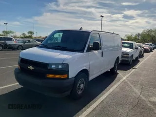 2019 Chevrolet Express Cargo with VIN 1GCWGAFG2K1328176, listed as a IAAI auction lot 42621284 with 97,123 mi miles and . Bid and sale history available at DreamBid. Image 19.