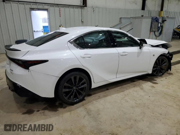 2021 Lexus IS 350 F Sport with VIN JTHGZ1E25M5019560, listed as a Copart auction lot 51089665 with Not Provided miles and Salvage Title. Bid and sale history available at DreamBid. Image 3.