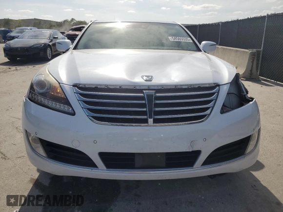 2014 Hyundai Equus Signature with VIN KMHGH4JH2EU090816, listed as a Copart auction lot 54565535 with 168,285 mi miles and Salvage Title. Bid and sale history available at DreamBid. Image 5.