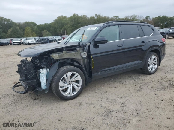 2023 Volkswagen Atlas 3.6L V6 SE w/Technology with VIN 1V2JR2CA9PC543848, listed as a Copart auction lot 79475924 with 21,612 mi miles and Salvage Title. Bid and sale history available at carsss.com. Image 1.