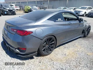 2020 Infiniti Q60 Luxe with VIN JN1EV7EK5LM340416, listed as a IAAI auction lot 42588246 with 57,832 mi miles and . Bid and sale history available at DreamBid. Image 4.