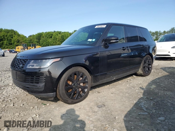 2018 Land Rover Range Rover HSE z VIN SALGS2SV5JA383922, wystawiony jako Copart lot #58039025 z przebiegiem 87 435 mil mil oraz Szkoda całkowita • Salvage title. Historia ofert i sprzedaży dostępna na DreamBid. Obrazek 1.