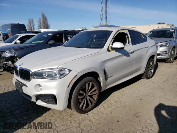 2016 BMW X6 sDrive35i with VIN 5UXKU0C52G0F92193, listed as a Copart auction lot 41029243 with 225,982 mi miles. Bid and sale history available at carsss.com. Image 1.