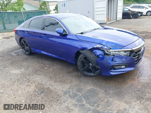2019 Honda Accord Sport with VIN 1HGCV1F36KA076004, listed as a IAAI auction lot 42130414 with 75,689 mi miles and . Bid and sale history available at DreamBid. Image 1.