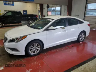 2017 Hyundai Sonata 2.4L z VIN 5NPE24AF6HH504027, wystawiony jako Copart lot #55349305 z przebiegiem 128 219 mil mil oraz Szkoda całkowita • Salvage title. Historia ofert i sprzedaży dostępna na DreamBid. Obrazek 1.
