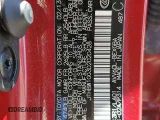 2013 Lexus ES 300h z VIN JTHBW1GG3D2020428, wystawiony jako Copart lot #55995225 z przebiegiem 128 225 mil mil oraz Szkoda całkowita • Salvage title. Historia ofert i sprzedaży dostępna na DreamBid. Obrazek 12.