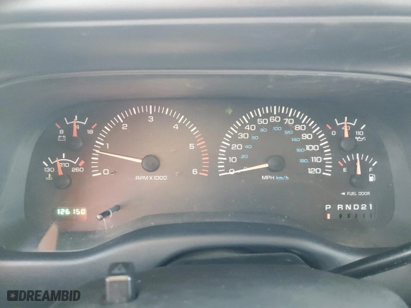 1999 Dodge Durango with VIN 1B4HR28Y0XF585214, listed as a Copart auction lot 77665824 with 126,150 mi miles and Salvage Title. Bid and sale history available at carsss.com. Image 9.