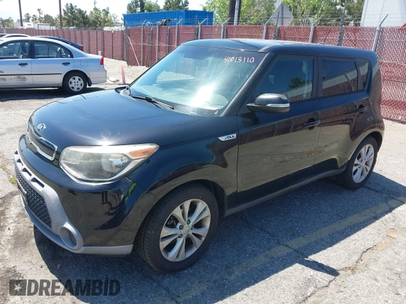 2014 Kia Soul + with VIN KNDJP3A57E7084084, listed as a IAAI auction lot 42013110 with 94,711 mi miles and . Bid and sale history available at DreamBid. Image 2.