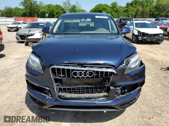 2014 Audi Q7 3.0T S line Prestige with VIN WA1DGAFE7ED001727, listed as a Copart auction lot 52205025 with 82,336 mi miles and Salvage Title. Bid and sale history available at carsss.com. Image 5.