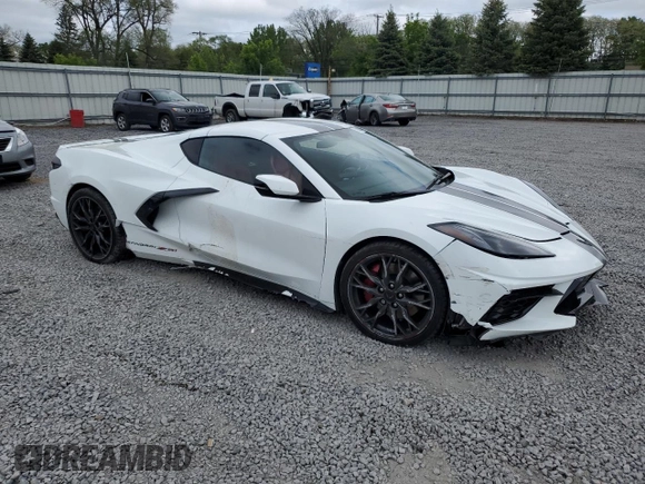 2023 Chevrolet Corvette 1LT z VIN 1G1YA2D40P5113283, wystawiony jako Copart lot #58986635 z przebiegiem Nie podano mil oraz Szkoda całkowita • Salvage title. Historia ofert i sprzedaży dostępna na DreamBid. Obrazek 4.