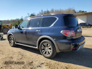 2018 Nissan Armada Platinum with VIN JN8AY2ND9JX001648, listed as a Copart auction lot 89330445 with 127,304 mi miles and Salvage Title. Bid and sale history available at carsss.com. Image 2.