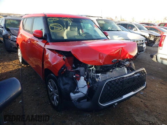 2021 Kia Soul S with VIN KNDJ23AU6M7142397, listed as a Copart auction lot 67680121 with 5,364 mi miles and Salvage Title. Bid and sale history available at DreamBid. Image 1.