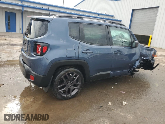 2021 Jeep Renegade Latitude with VIN ZACNJDBB6MPN30754, listed as a Copart auction lot 57025535 with 16,133 mi miles and Salvage title. Bid and sale history available at DreamBid. Image 3.