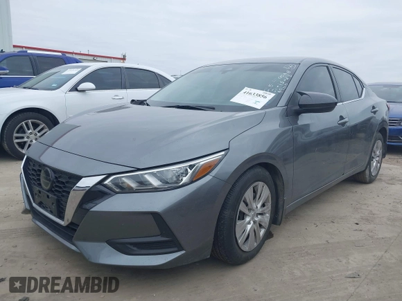 2020 Nissan Sentra S with VIN 3N1AB8BV4LY264955, listed as a IAAI auction lot 41633856 with 14,631 mi miles. Bid and sale history available at carsss.com. Image 17.