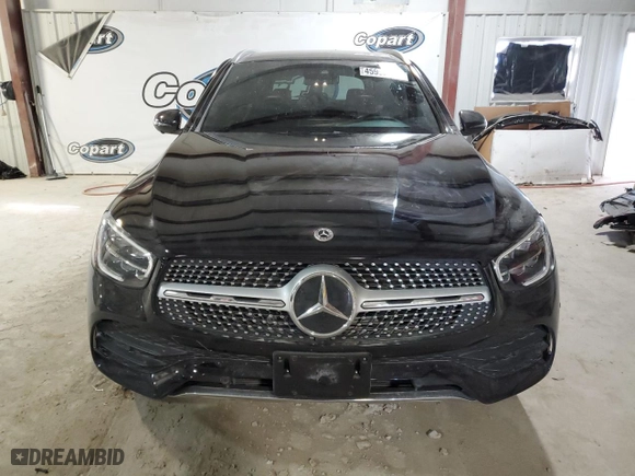 2022 Mercedes-Benz GLC with VIN W1N0G8EB7NV381448, listed as a Copart auction lot 45992825 with 24,233 mi miles and Salvage Title. Bid and sale history available at carsss.com. Image 5.